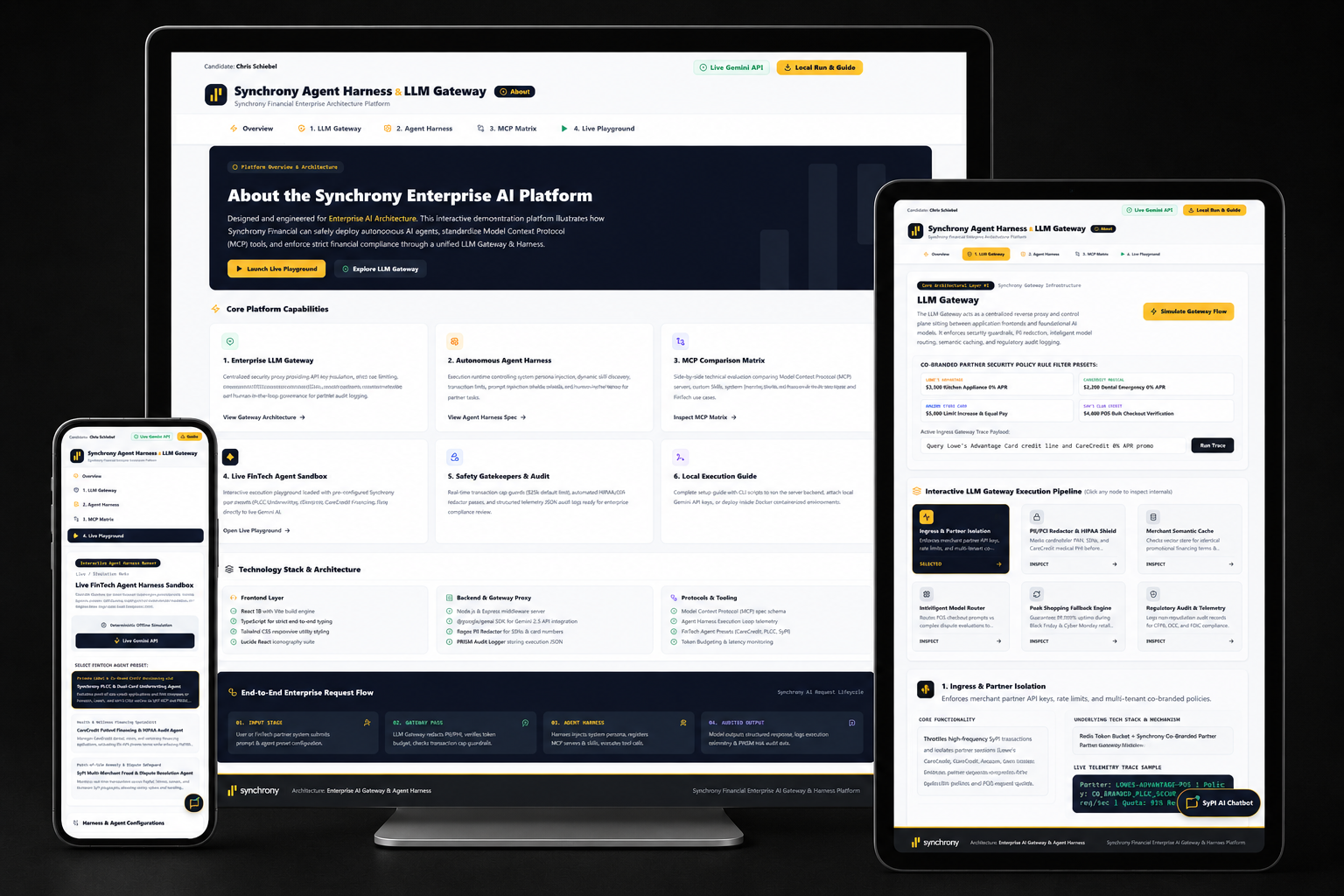 Synchrony Agent Harness & LLM Gateway Project Screenshot